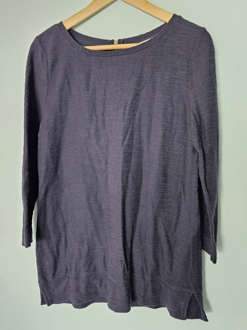 Women’s Navy Quarter Sleeve Knit Top